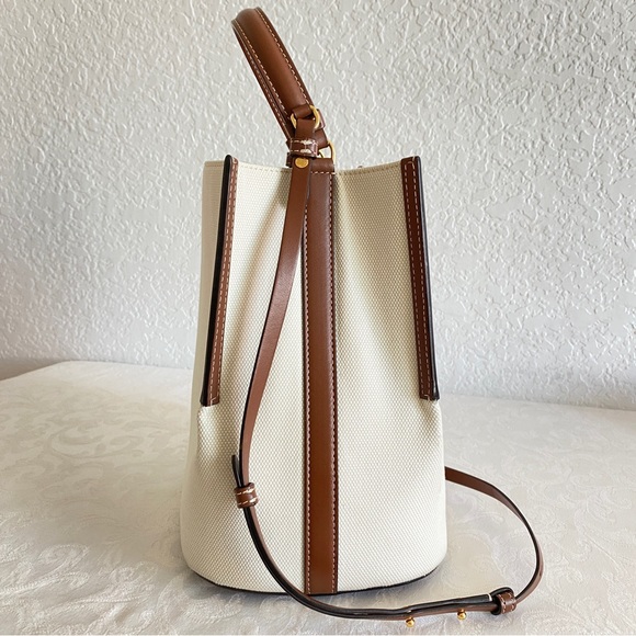 Burberry Logo Graphic Canvas Bucket Bag - Picture 3 of 14
